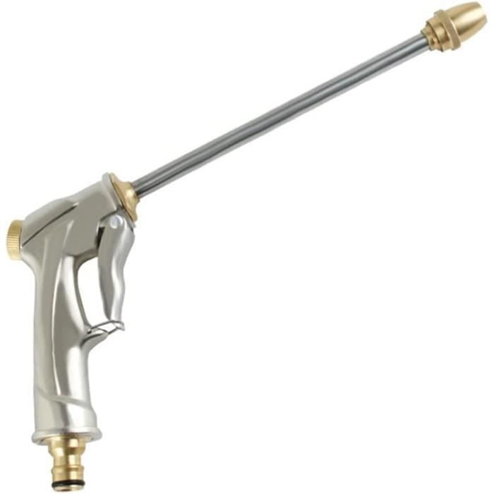 Pistolet D'Arrosage Métal Jardin Haute Pression - Lance à Eau Multifonction Pour Voiture, Jardin Et Nettoyage