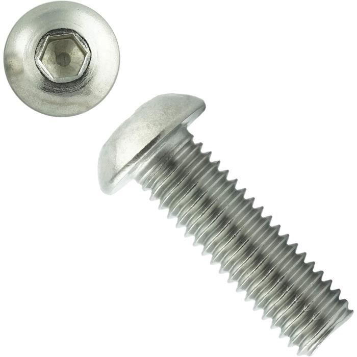 Vis Filetées LOXX M5x22mm - Lot De 5 + Clé, Marine