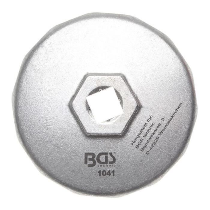 Clé à filtres cloches - BGS TECHNIC - 14 pans Ø 74 mm - pour Audi, BMW, Mercedes-Benz, Opel, VW