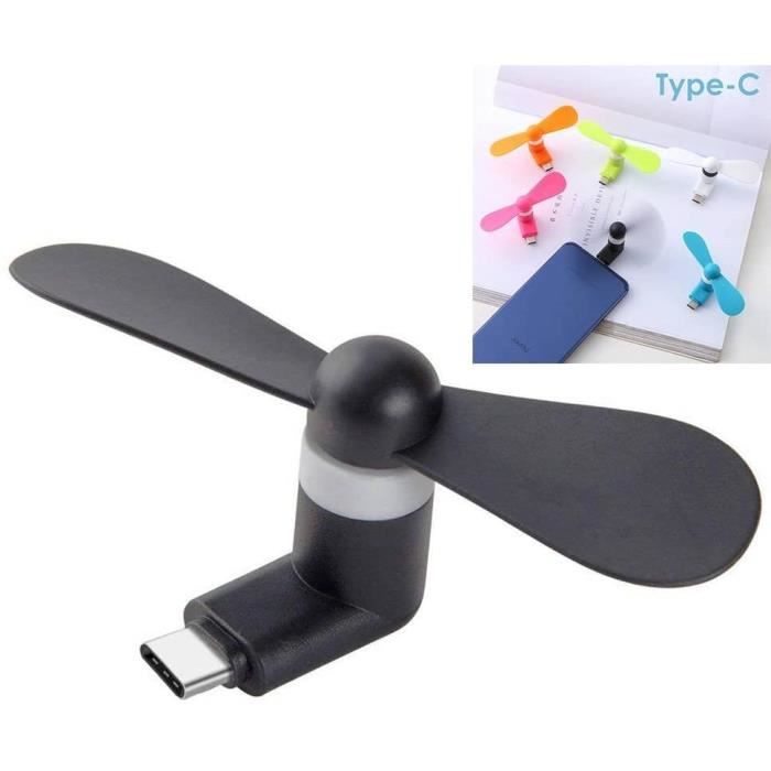 E.F.Connection Mini Ventilateur USB Type-C Portable Universel Samsung S8S8 PlusS9S9 Plus A3-A5-A7 (2017) Huawei P10 P10 P252 - E F Connection
