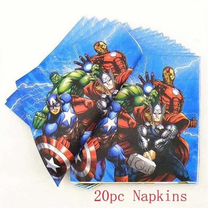 Ballons 1pcs Joyeux Anniversaire Super Heros Super Heros Avengers Fete Decoration Fournitures Maison
