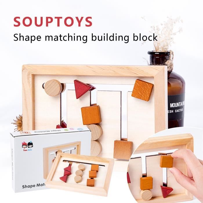 Conseil éducatif en bois assorti de jouet de puzzle pour la conception ...