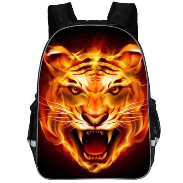 16 Pouces Animal Tigre Cartable a Bretelles Sac A Dos Ado Garcon Cartoon Sac Ecole College Lycee Hauteur 125cm 150cm Cdiscount Bagagerie Maroquinerie