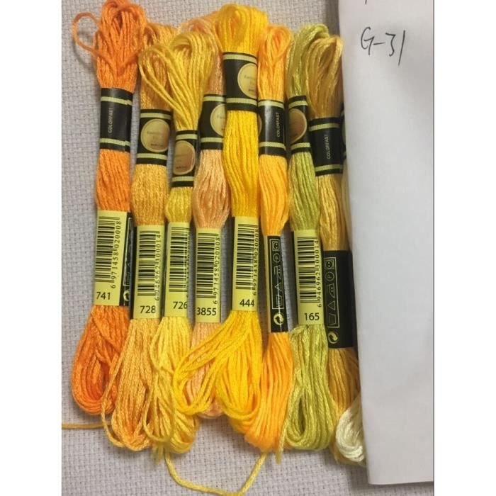 Lot de 140 écheveaux de fil à broder de qualité supérieure avec coton pour point de croix, bracelet, fil artisanal, fil à broder aromatique Lot de 140 écheveaux de fil à broder de qualité supérieure avec coton pour point de croix, bracelet, fil artisanal, fil à broder aromatique