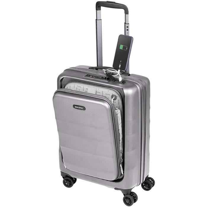 Valise Cabine 55x40x20 Bagage Cabine Bagage Main Trolley Rigide et Lger 4 roulettes Doubles 