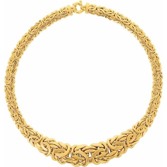 collier or femme 18 carats