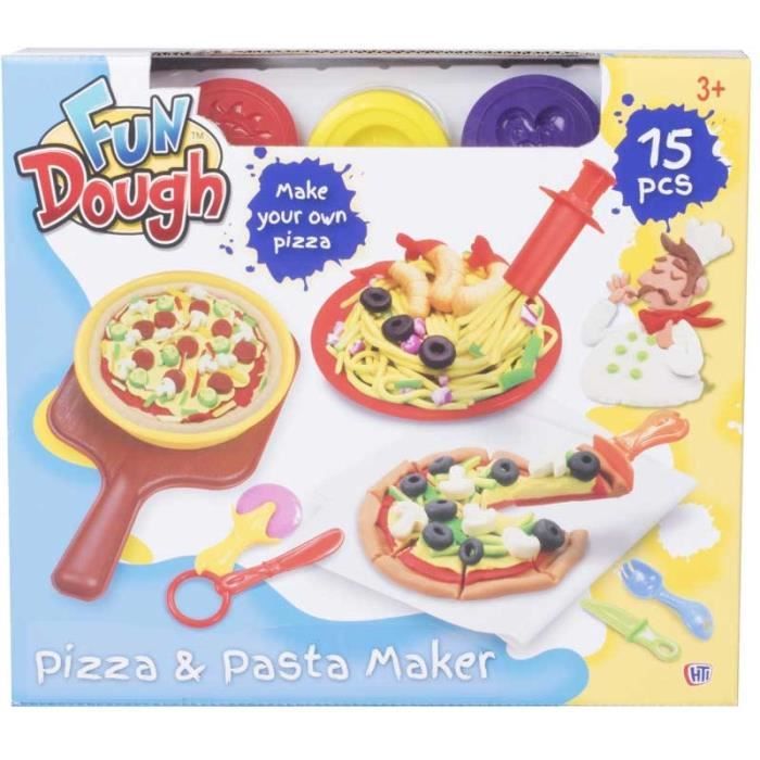 Fun dough - set pâte à modeler - set Pizza maker & pasta - 15pcs au total -  Neuf - Cdiscount Jeux - Jouets