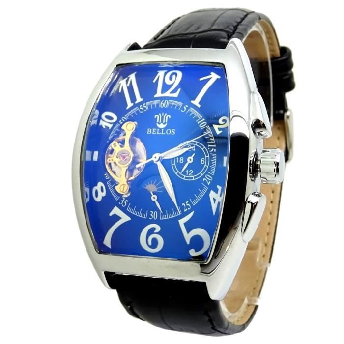 Montre Homme Ice Master Cadran Bleu/noir Or Simulé - Quartz, Boîtier 43mm Acier, étanche 30m, Neuve Avec étiquettes
