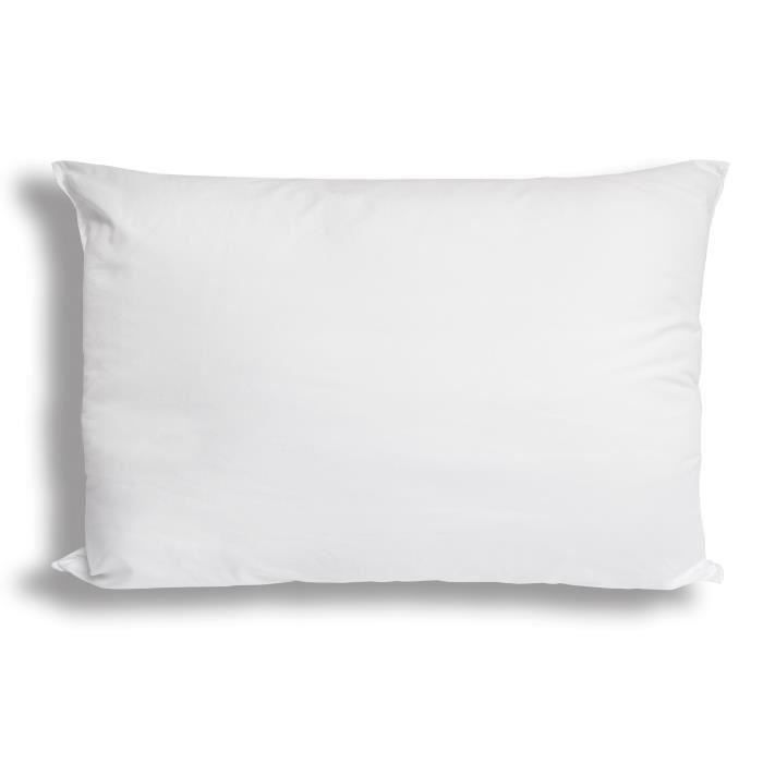 Housse De SOLEIL D'OCRE Traversin Confort Anti-acarien - Polyester - 90 Cm - Blanc Traversin 90 Cm - 8