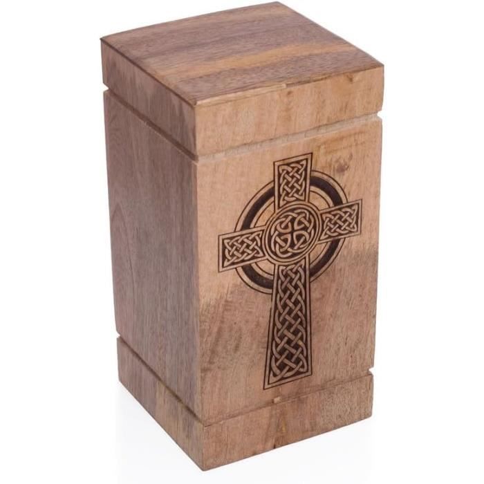 Magnifique Urne En Bois Gravée À La Main Pour Cendres Humaines ...