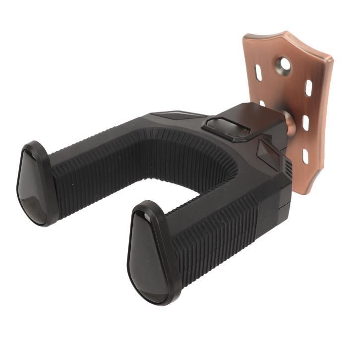 Bespeco SH730 Support Mural Pour Guitare Avec Verrouillage Automatique - Noir