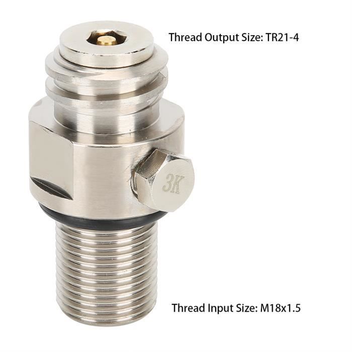 Adaptateur De Valve ASA CO2 Pour Remplacer Réservoir De Soda W21.8-14 / TR21-4 US – Neuf Sous Blister