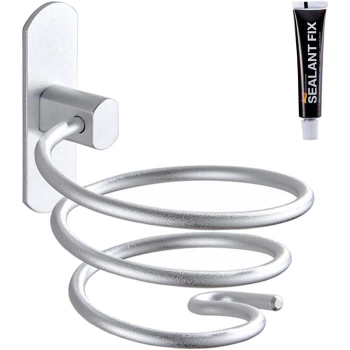 SPEACOUR Porte Sèche Cheveux Mural Adhésif 85MM Titulaires De Sèche-Cheveux En Plastique Support