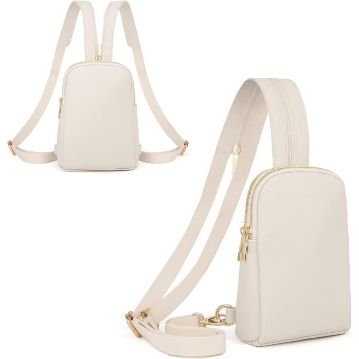 UTO Sac à Bandoulière Pour Femme - Sac Banane En Cuir