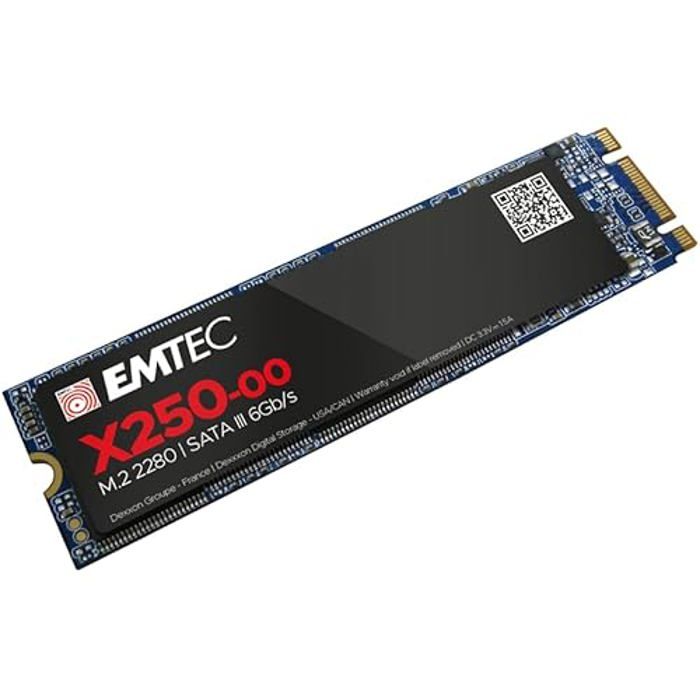 Disque Dur SSD Interne – EMTEC – X250 Power Plus – 2To – 3D NAND – Ultra-rapide