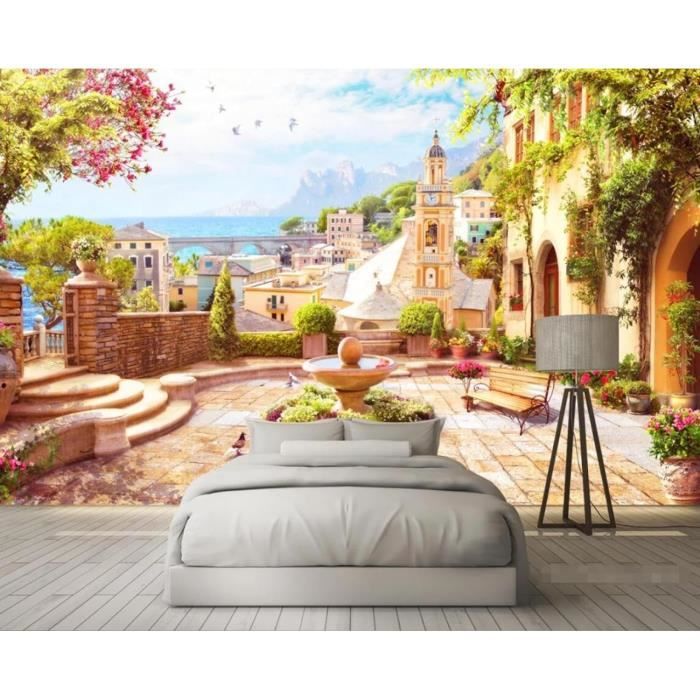 Papier Peint 3D Paysage H446 – Autocollant Mural Amovible Sinsin – Neuf