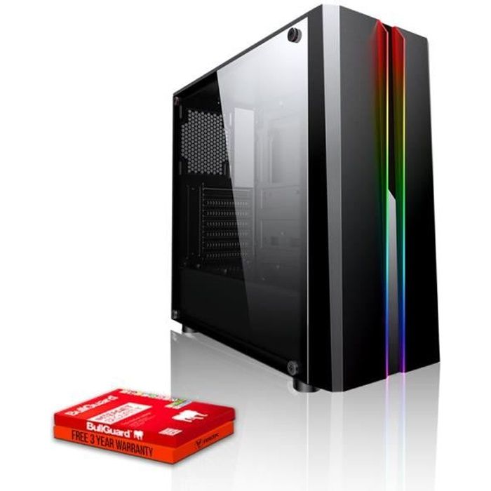 Vente Ordinateur de bureau Fierce Exile PC Gamer de Bureau - AMD Ryzen 3 2200G 4x3.7GHz CPU, 8Go RAM, Radeon Vega 8, 1To HDD - 1136449 pas cher Vente Ordinateur de bureau Fierce Exile PC Gamer de Bureau - AMD Ryzen 3 2200G 4x3.7GHz CPU, 8Go RAM, Radeon Vega 8, 1To HDD - 1136449 pas cher