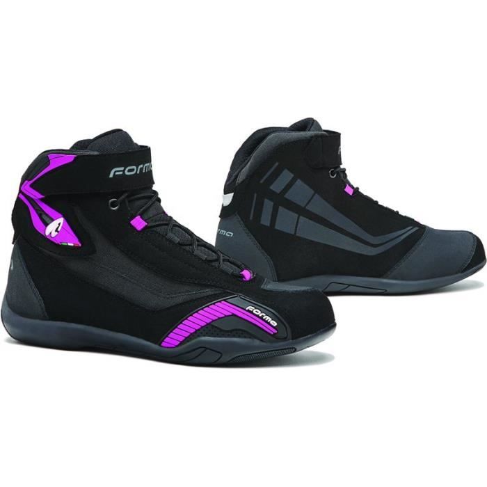 Chaussures moto femme Forma GENESIS Lady Fuchsia - noir/rose - 42