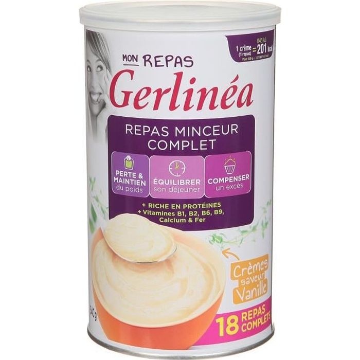 Gerlinéa Repas Minceur Crème Vanille 540g - Cdiscount Au quotidien