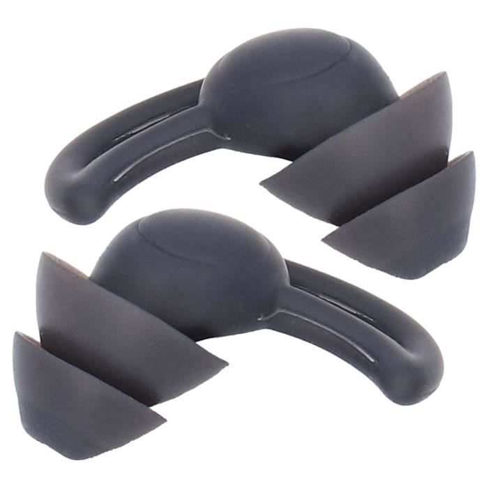 2 Paires Bouchon d'oreille pour Dormir Silicone Bouchons 33dB Anti Bruit Bouchon Confortable Bouchons pour Sommeil Ronflement-Noir - Santé - Mieux vivre