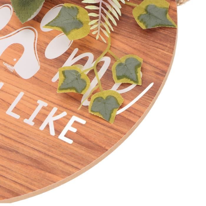 Panneau De Bienvenue En Bois Pour Porte D'entrée - Double Face HOME/WELCOME - 25,8x8 Cm - Jaune Ou Gris - Déco Maison