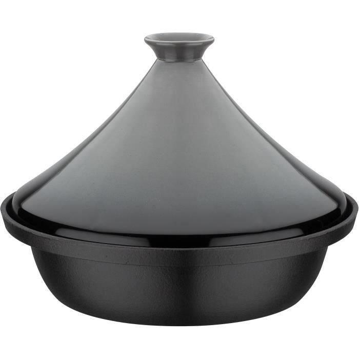 Tajine fonte massive GSW 30 x 22 cm Couvercle céramique Induction - vue 4