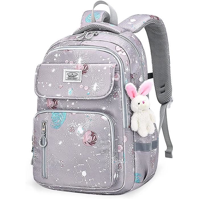 Sac a Dos Scolaire Grand Sac Ecole Enfant Fille Lycee Cartable