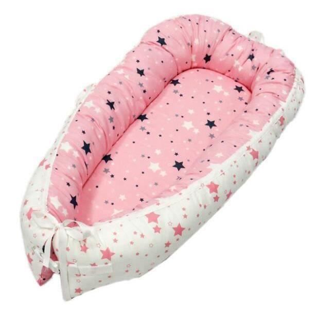 Coussin Nid PEKITAS 55x55 Cm Pour Bébé - Hamac Portable Épais Avec Harnais Sécurisé
