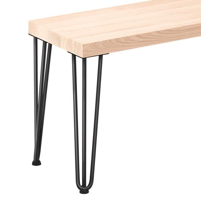 LAMO Manufaktur Lot de 2 Pieds de Table Basse, modèle Simple Massive