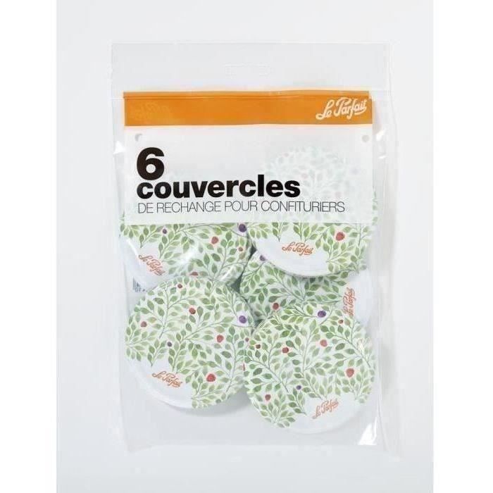 LE PARFAIT 1978025 Sachet de 6 capsules - D 82 confiturier - Inox