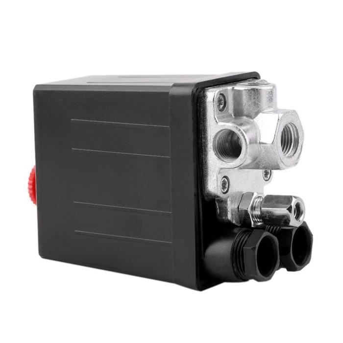 acier inoxydable Interrupteur de commande de compresseur d/'air de Suuonee valve automatique de commutateur de commande de pression d/'air de voiture 70-100PSI pour la pompe de compresseur d/'air