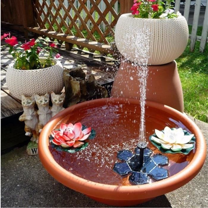 Fontaine Extérieur de Jardin, Fontaine a Eau, Deco Jardin, Fontaine  Solaire, Mini Pompe a Eau, Fontaine de Jardin en Pierre - Cdiscount Jardin