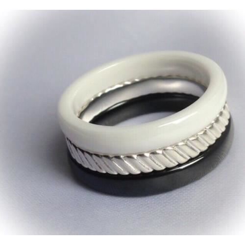 Bague Céramique Et Argent - Occasion