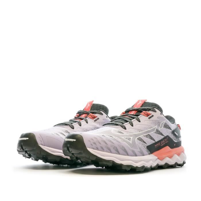 Chaussures de Trail Femme Mizuno Wave Daichi 7 Mauve Bon