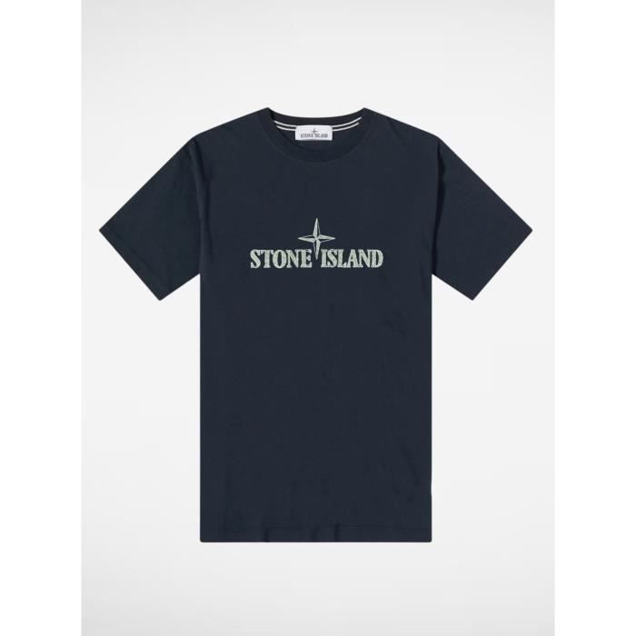 Stone Island T chemise bleu marine - S