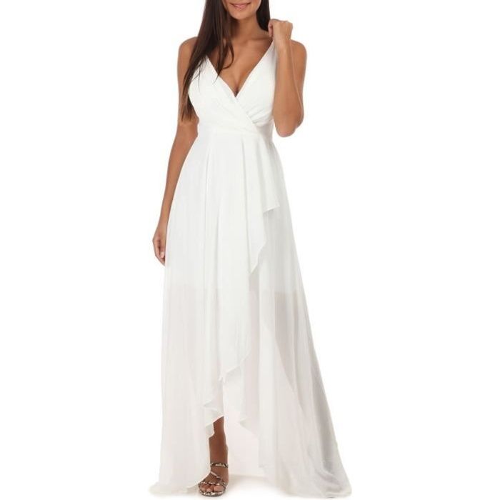 robe de soiree blanche longue