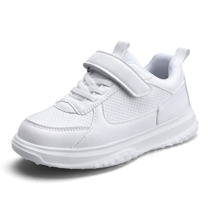 Basket Enfant Chaussures Gar on Fille Baskets Blanc Cdiscount