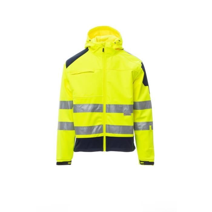 Veste à haute visibilité Payper Wear Shine 2.0 - jaune fluo/bleu marine - 4XL