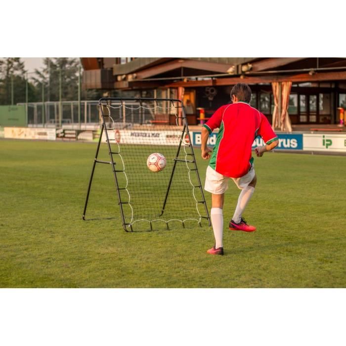 Filet Rebond Multisport Filet De Rebond Multisport EXIT Toys 120x120 Cm - Réglable 8 Positions - Pour Foot, Volley, Basket - Vert/Noir Ceinture Cardio