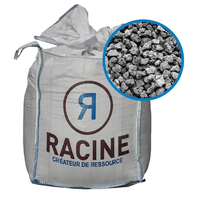 Paillage de pouzzolane grise RACINE BIG BAG 500 L Calibre 7