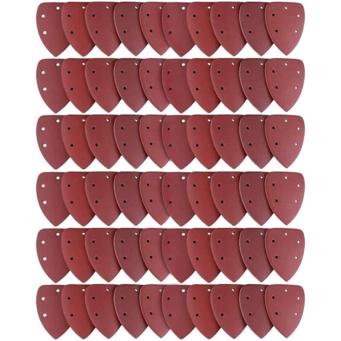 Lot De 10 Feuilles Abrasives Zirconium Grain 60 - 115 X 230 Mm, Pour Ponceuse 1/2 Feuille, Compatible Toutes Marques - 2