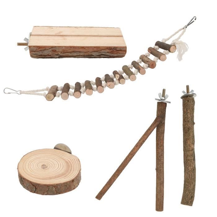 Comparer les prix de ensemble de plates-formes de perchoirs pour oiseaux ensemble de supports de perchoirs pour animalerie jouet