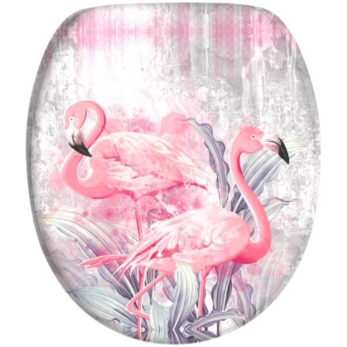 Abattant wc flamant rose cheap