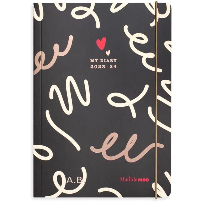 Letts Memo Agenda Scolaire Semainier 2023/2024 Bleu Format A6