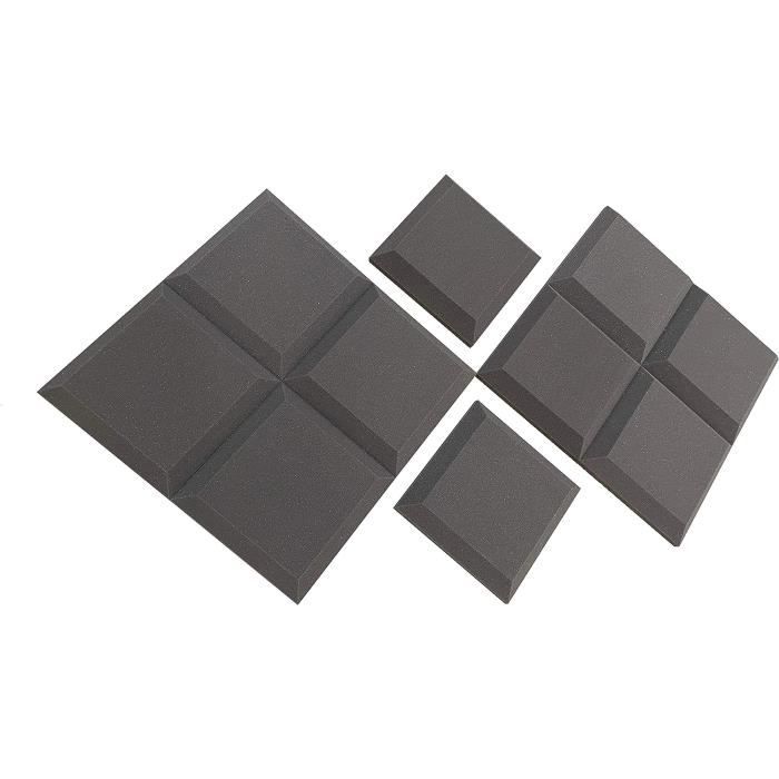 Devilly Lot De 60 Dalles De Mousse Acoustique Pour Mur, Studio