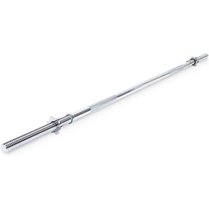 Barre D'haltère Circulaire 25mm - Barre à Triceps Et Soulevé De Terre - Compatible Disques Olympiques, Acier Allié