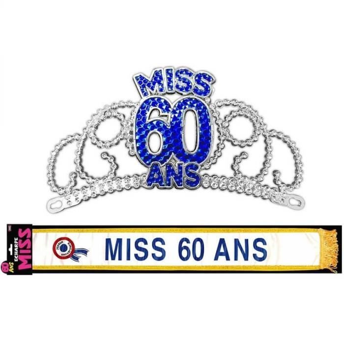 Ensemble écharpe Et Diadème 70e Anniversaire - Écharpe Satin '70 & Fabulous', Diadème Strass - Cadeau Chic Pour Femme - 4