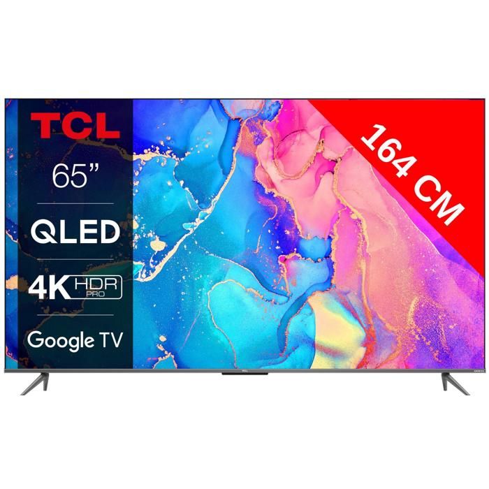 TV TCL QLED 4K 65T8B - 164 Cm - 144Hz - Google TV - Son Onkyo - Pour Gaming Et Films