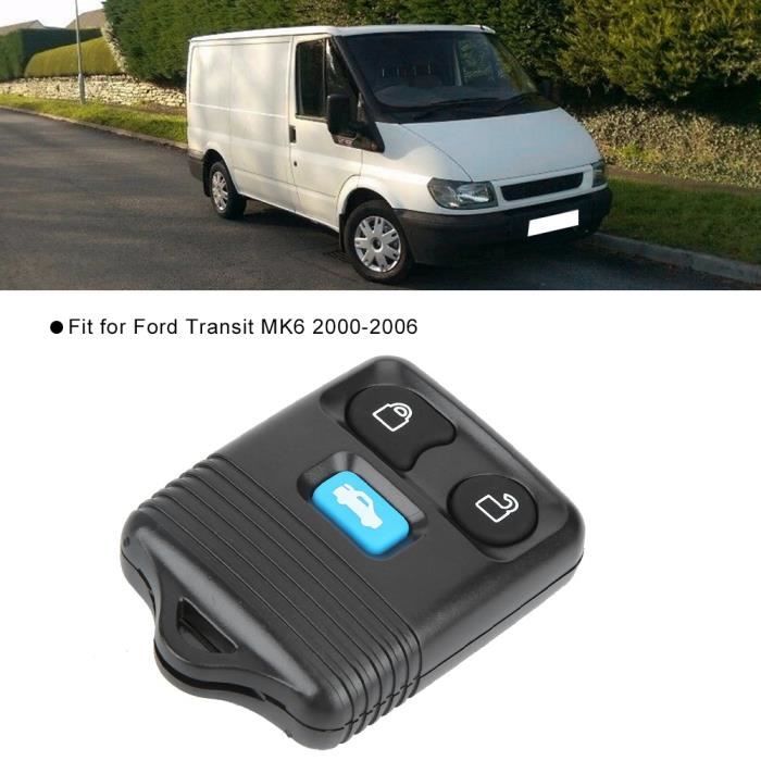 TMISHION Voiture sans clé Clé intelligente de télécommande sans fil de voiture à 3 boutons 433Mhz adaptée pour Ford Transit
