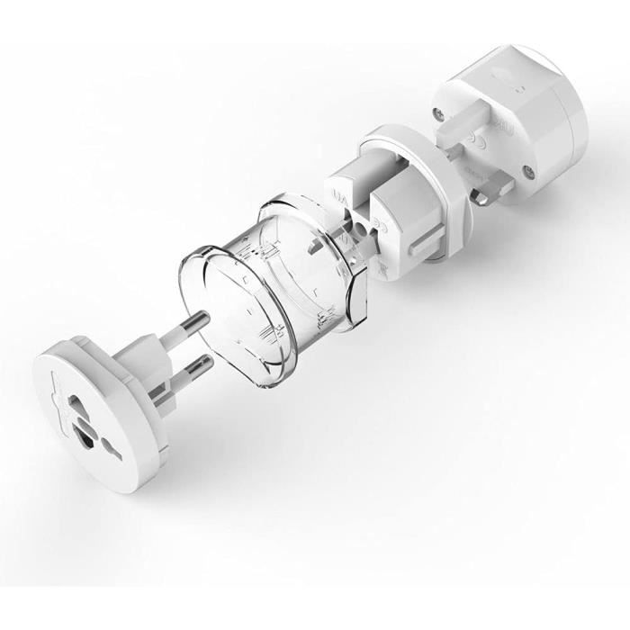 Bouchon universel - Pd20w 307 noir - Adaptateur secteur universel de